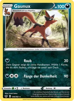 Gaunux, Schwert & Schild Nº 126 Normal