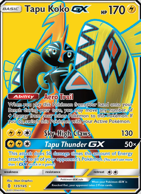 Tapu Koko GX, Guardians Rising Nº 135
