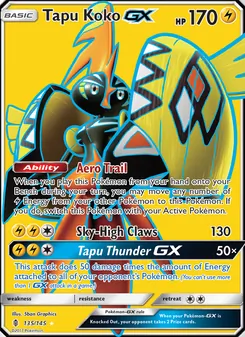 Tapu Koko GX, Guardians Rising No. 135 Normal