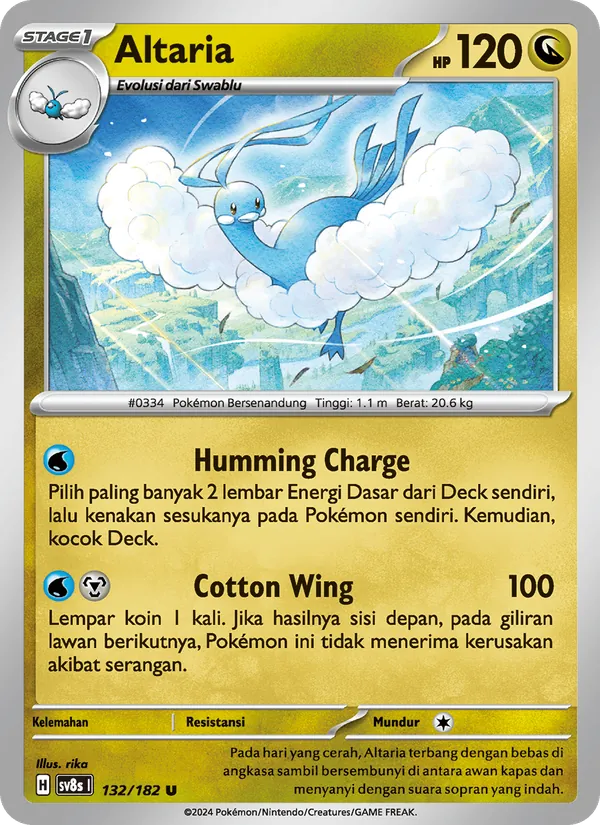 Altaria, Kilat Rasi Nº 132