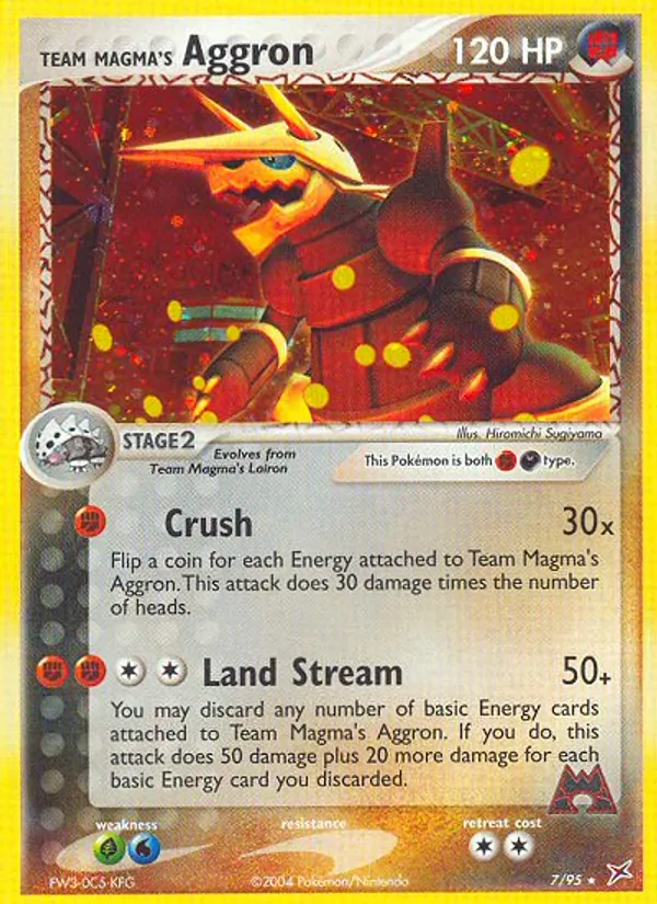 Team Magma's Aggron, Team Magma vs Team Aqua No. 7