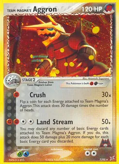 Team Magma's Aggron, Team Magma vs Team Aqua No. 7