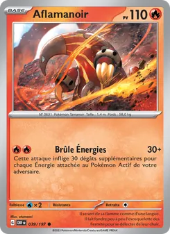 Aflamanoir, Flammes Obsidiennes No. 039 Normal