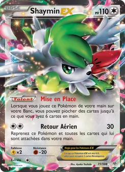 Shaymin EX, Ciel Rugissant Nº 77 Normal