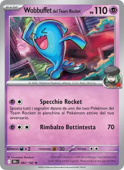 Wobbuffet del Team Rocket, Rivali Predestinati Nº 082 Holo