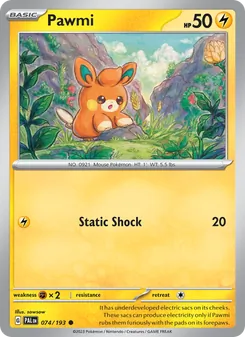 Pawmi, Paldea Evolved No. 074 Normal