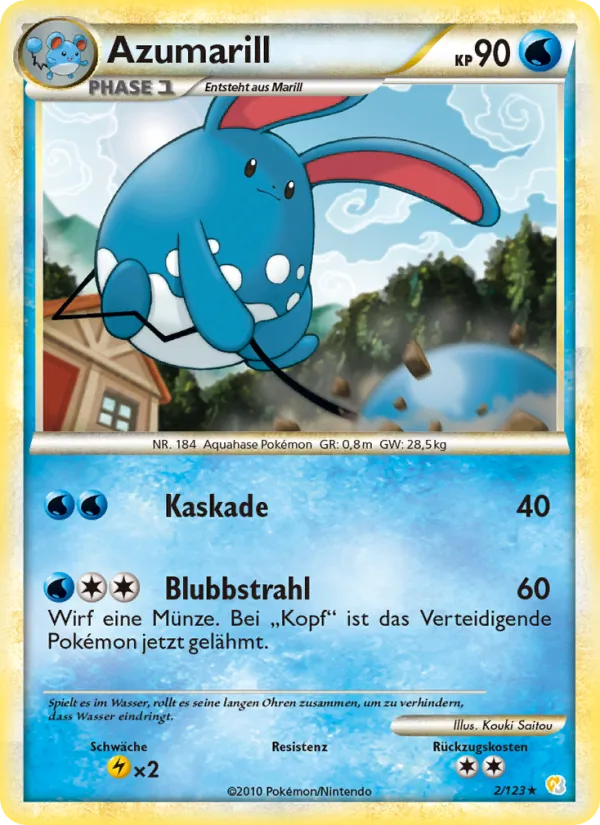 Azumarill, HeartGold SoulSilver Nº 2
