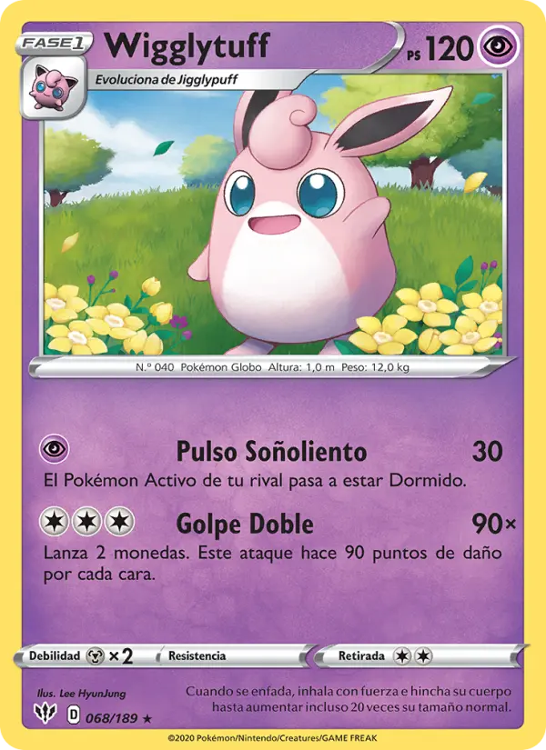Wigglytuff, Oscuridad Incandescente No. 68