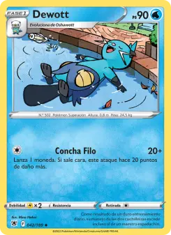 Dewott, Resplandor Astral No. 042 Normal
