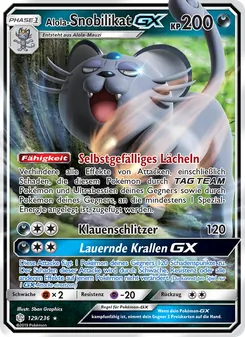 Alola-Snobilikat GX, Welten im Wandel Nº 129 Normal