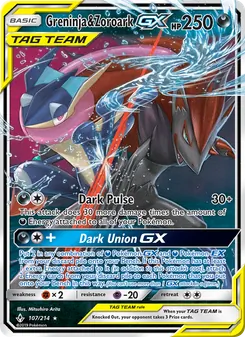 Greninja & Zoroark GX, Unbroken Bonds No. 107 Normal