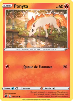 Ponyta, Astres Radieux No. 021 Normal