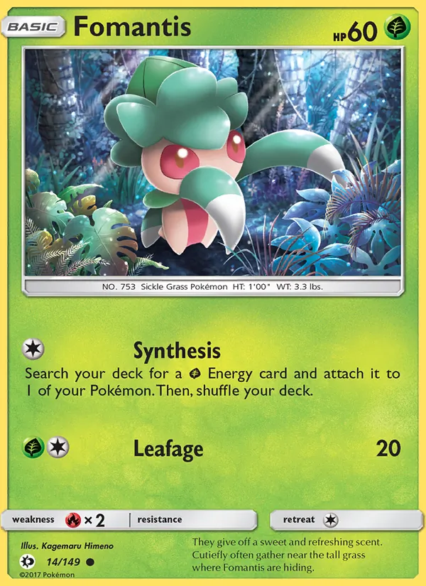 Fomantis, Sun & Moon No. 14
