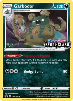 Garbodor, SWSH Black Star Promos No. SWSH025 Holo