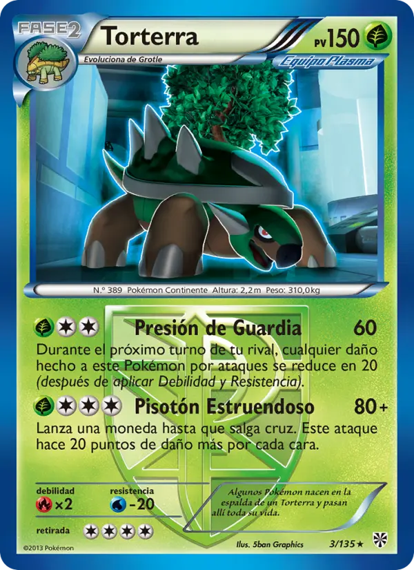 Torterra, Tormenta Plasma Nº 3