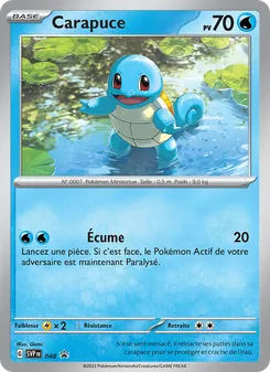 Carapuce, SVP Black Star Promos No. 048 Holo