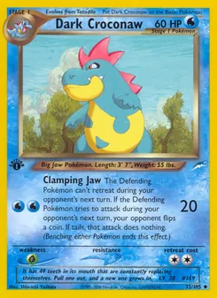 Dark Croconaw, Neo Destiny Nº 32 Normal