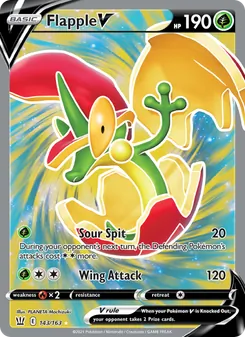 Flapple V, Battle Styles No. 143 Holo