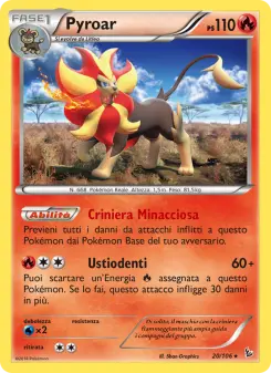 Pyroar, Fuoco Infernale No. 20 Normal