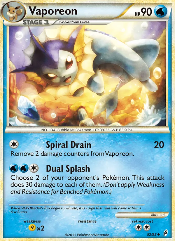Vaporeon, Call of Legends Nº 52