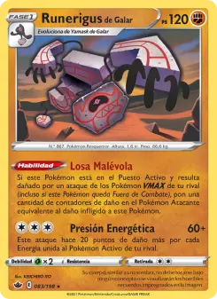 Runerigus de Galar, Reinado Escalofriante No. 83 Holo
