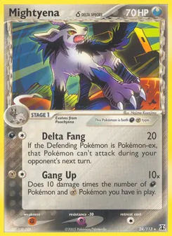 Mightyena δ, Delta Species Nº 24 Normal