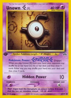 Unown [E], Neo Discovery Nº 67 Normal