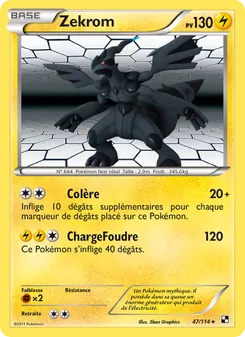Zekrom, Noir & Blanc No. 47 Normal