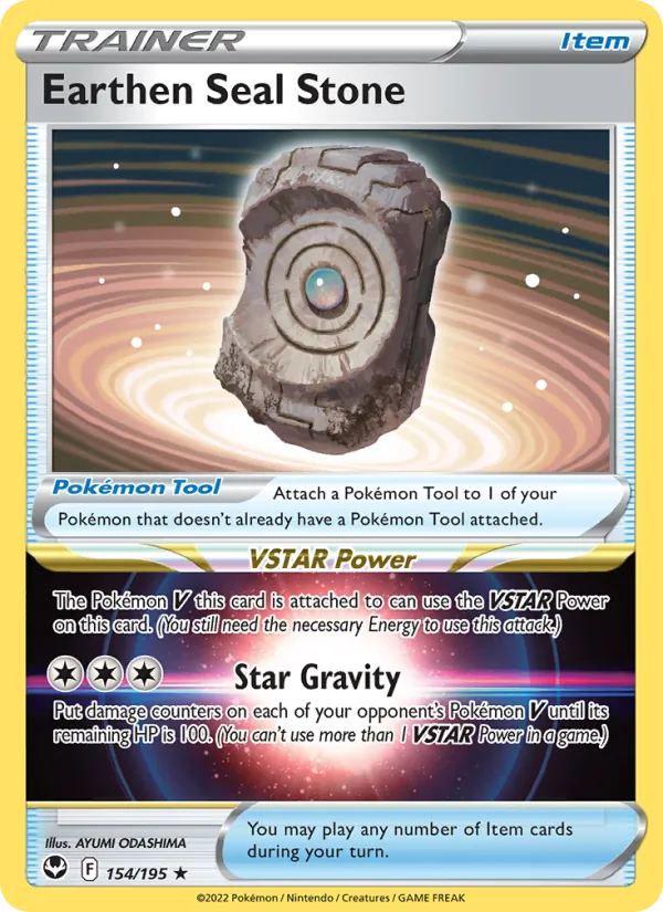 Earthen Seal Stone, Silver Tempest Nº 154