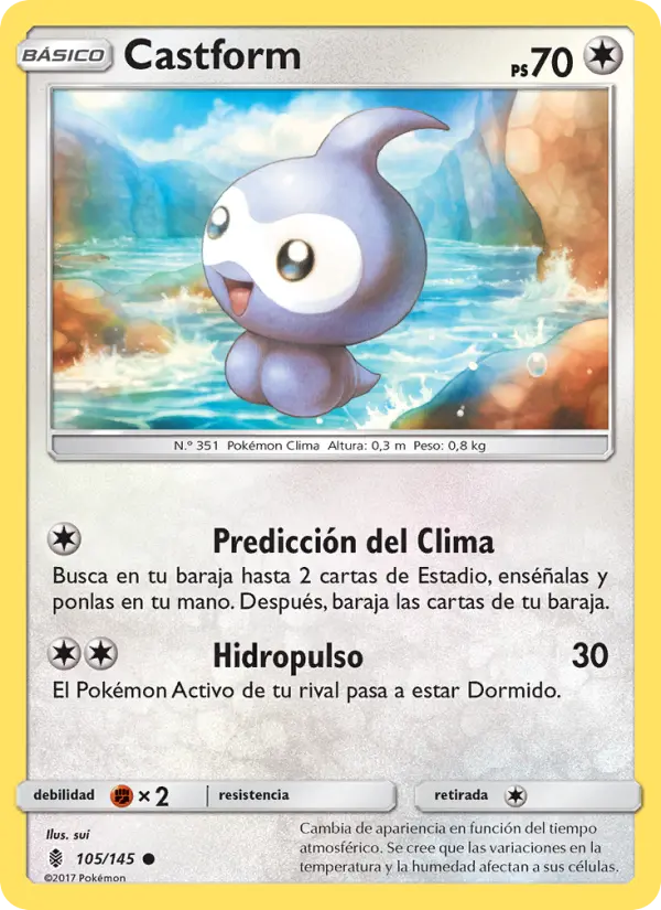 Castform, Albor de Guadianes No. 105