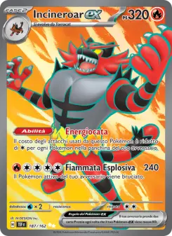 Incineroar-ex, Cronoforze No. 187 Holo
