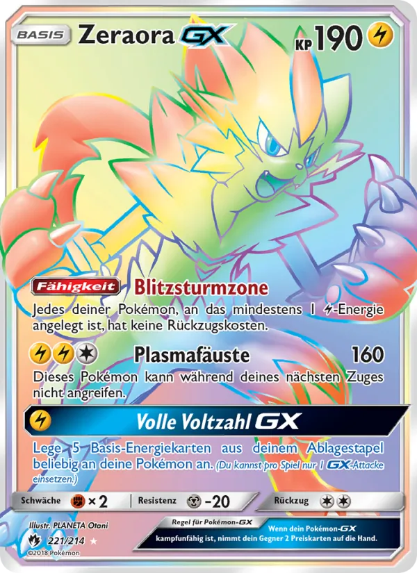 Zeraora GX, Echo des Donners Nº 221