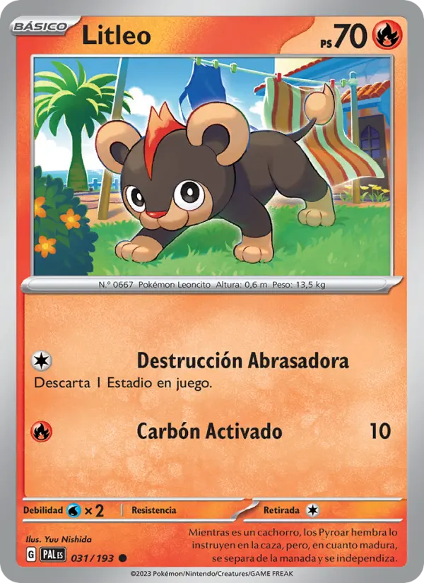 Litleo, Evoluciones en Paldea No. 031