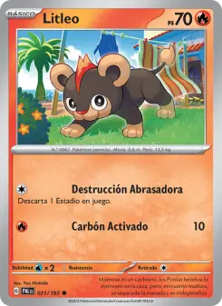 Litleo, Evoluciones en Paldea No. 031 Normal