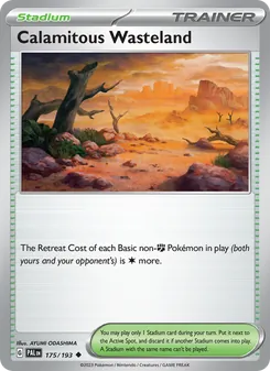 Calamitous Wasteland, Paldea Evolved Nº 175 Normal
