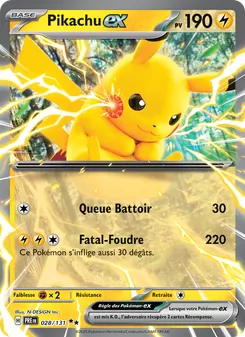 Pikachu-ex, Évolutions Prismatiques No. 028 Holo