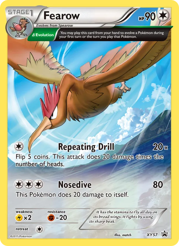 Fearow, XY Black Star Promos No. XY57