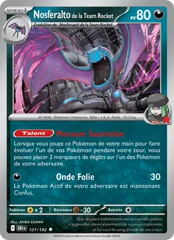 Nosferalto de la Team Rocket, Rivalités Destinées No. 121 Normal