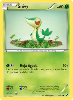 Snivy, Negro y Blanco No. 2 Normal