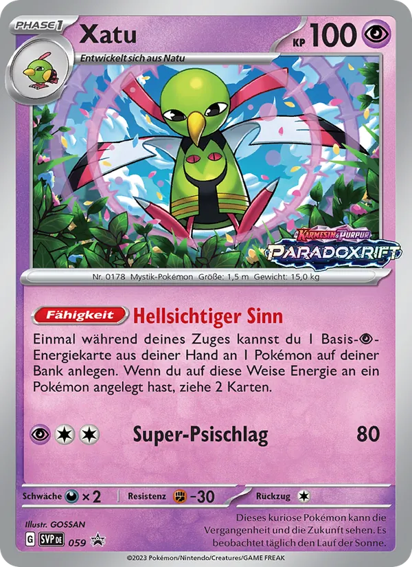 Xatu, SVP Black Star Promos Nº 059