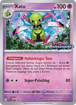 Xatu, SVP Black Star Promos No. 059 Holo