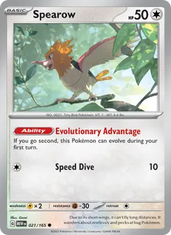 Spearow, 151 No. 021 Normal