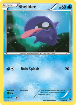 Shellder, XY No. 31 Normal