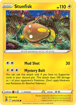 Stunfisk, Silver Tempest Nº 055 Normal