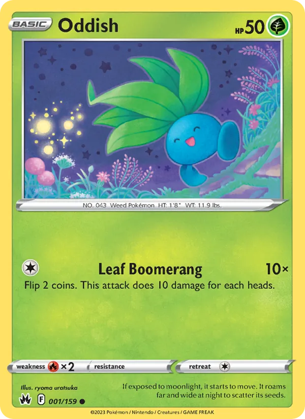 Oddish, Crown Zenith Nº 001