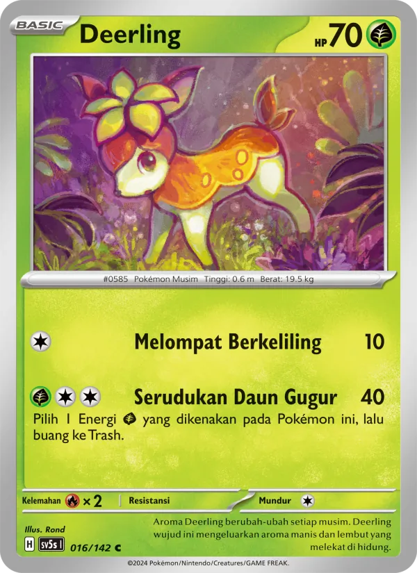 Deerling, Paradoks Andalan Nº 016