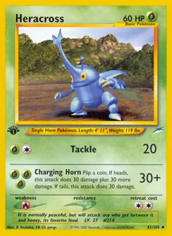 Heracross, Neo Destiny Nº 41 Normal