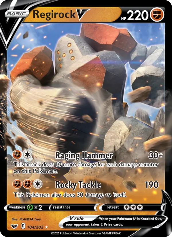 Regirock V, Sword & Shield No. 104