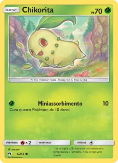 Chikorita, Tuoni Perduti Nº 6 Normal