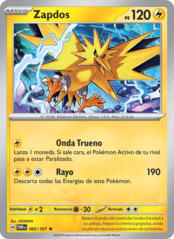 Zapdos, Mascarada Crepuscular No. 065